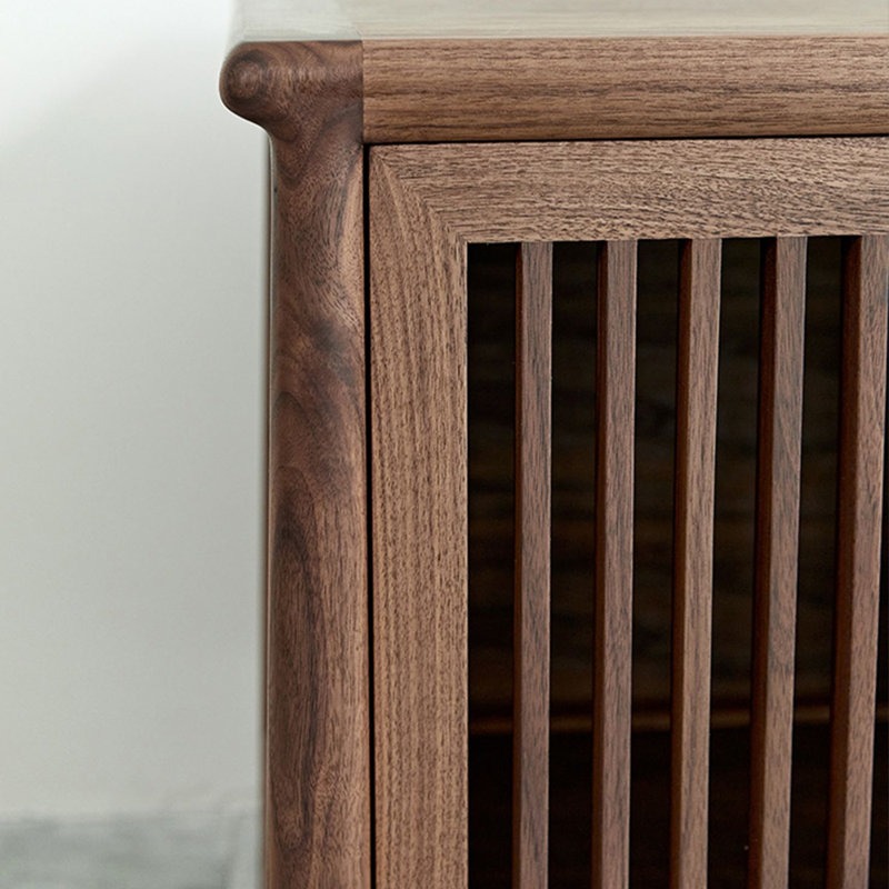 Meuble télé Grille, Bois espresso