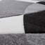 Tapis abstrait noir / gris tissé à la machine Daiton-122382774