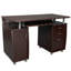 Bureau d'ordinateur complet avec rangement, chocolat-1709579345
