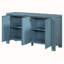 Console de rangement avec armoire, tablettes réglables-1213318336
