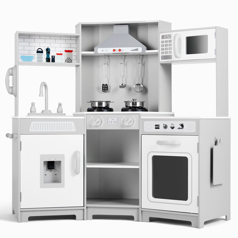 Ensemble de cuisine pour enfant d'âge préscolaire, blanc