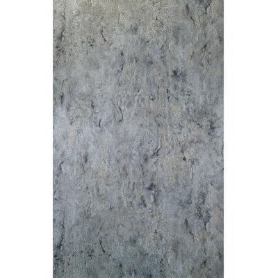 Rustic Gray silver gold metallic faux stone plaster imitation wallpaper