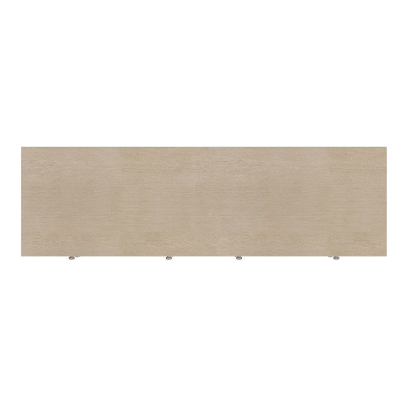 Commode rectangulaire en bois l 6 po Dana, Taupe