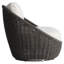 Santa Monica Outdoor Swivel Papasan Chair