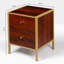 Quinlan 40cm W Metal Bedside Table