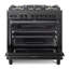 Verona Ultima Midnight 36" 5 Burner Single Dual Fuel Range