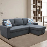 Carlheinz Square Arm Storage Sofa Bed