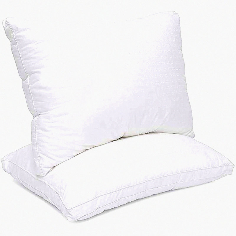 CoolCotton ChillPillow - Premium Cooling Bed Pillows with 100% Cotton Top, Down Alternative Fiber Fill, Breathable Fabric for Queen Siz, Set of 2