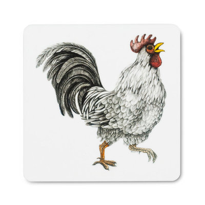 Ensemble de 6 sous-verres Ralph Rooster