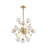 Transitional 11 Light Gold Globe Sputnik Chandelier