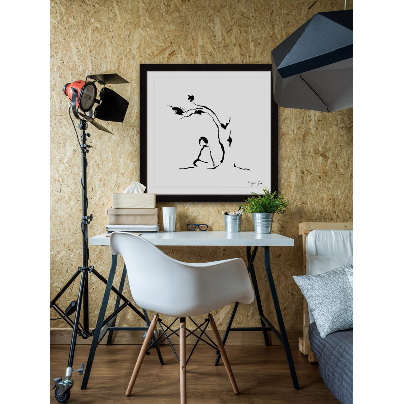 «Risette Meditation Under Tree», reproduction encadrée, H 24 po x l 24 po x P 1,5 po