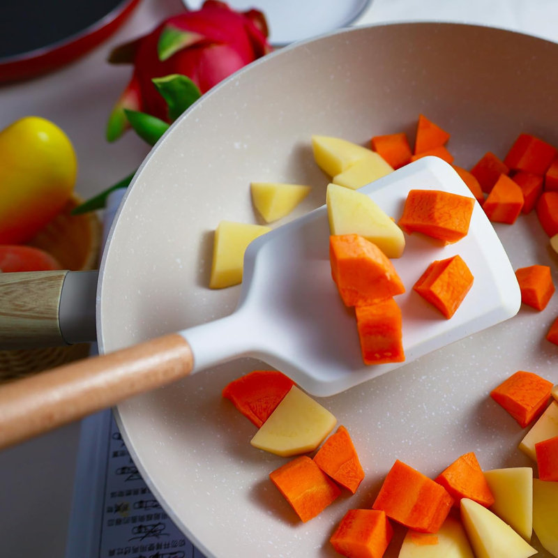 2-piece Heat-resistant Silicone Spatula Set