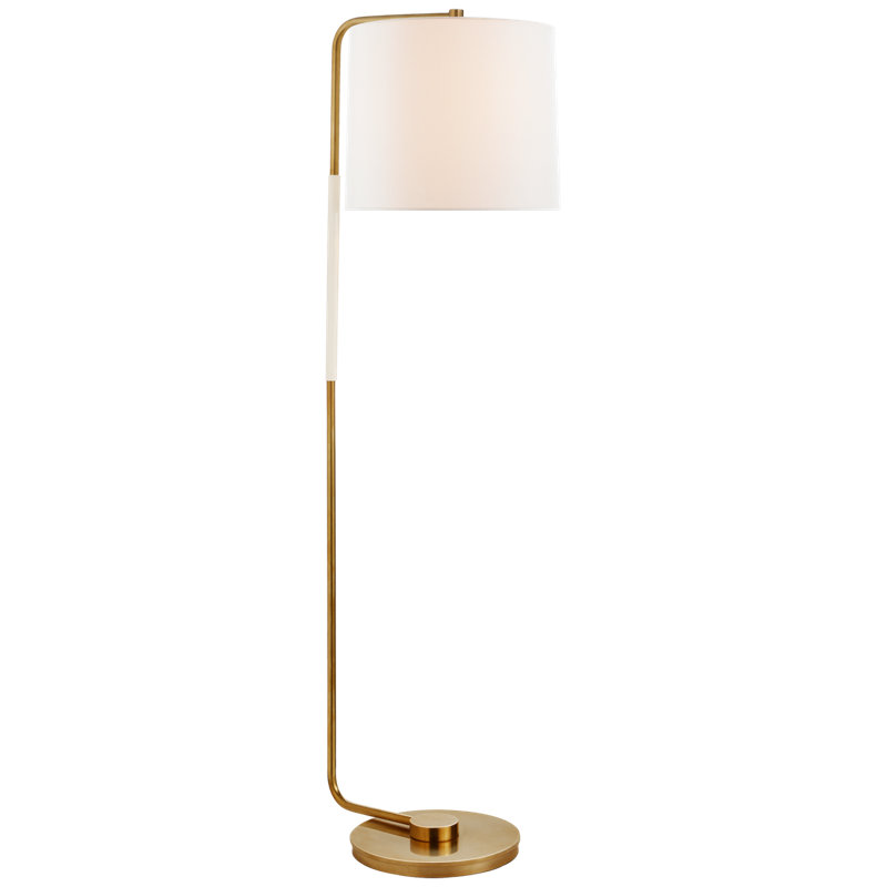 Barbara Barry Swing Articulating Floor Lamp, Soft Brass