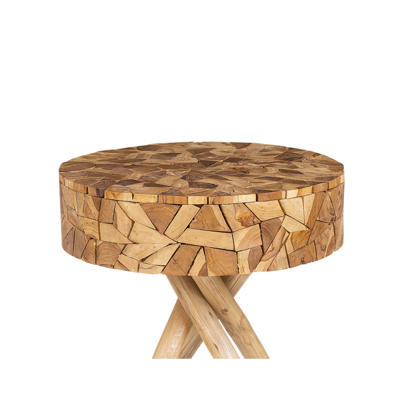 Fugate Solid Wood Pedestal End Table