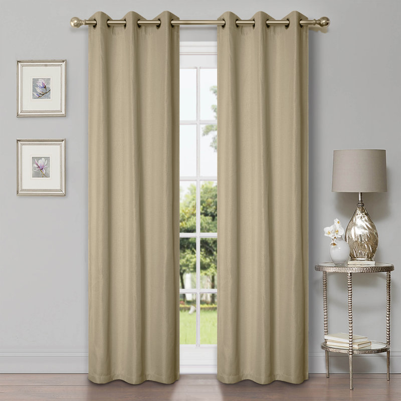 Panneau de rideau obscurcissant classique Modern, Amande givrée, L 42 po x L 84 po