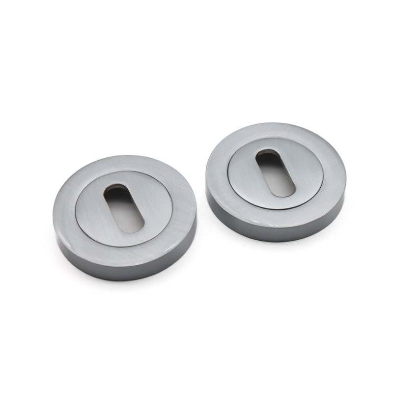 Oval Standard Escutcheon, Satin Chrome