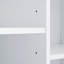 Armoire de rangement pour salle de bain avec portes et tiroirs, panier à linge inclinable, plusieurs espaces de rangement, style autoportant, tablette ouverte, tablette réglable