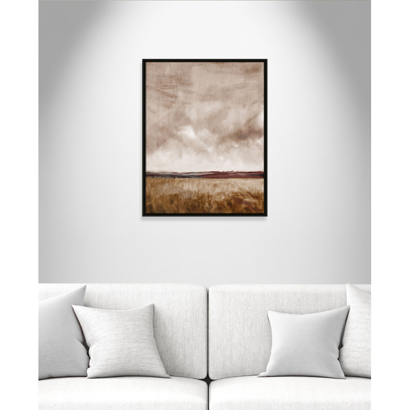 «Autumn Sky Print» par Kimberly Allen, L 23,5 po x H 29,5 po, Flottant espresso