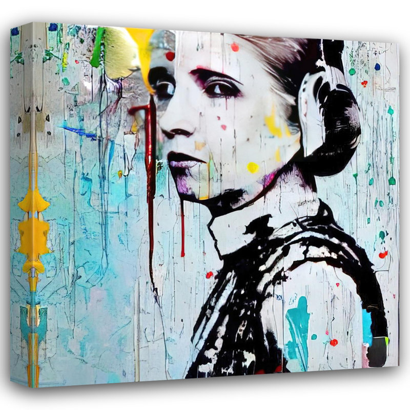 «Pricess Leia Nine» par Stephen Chambers, impression sur toile tendue, L 26 po x H 26 po