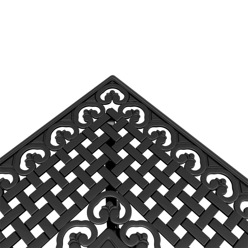 Carnlea Square Outdoor Dining Table , 80cm cm W 80cm cm D, Black, Black