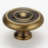 Poignée champignon, Mat anglais antique, H 1 po x l 1,75 po x P 0,75 po