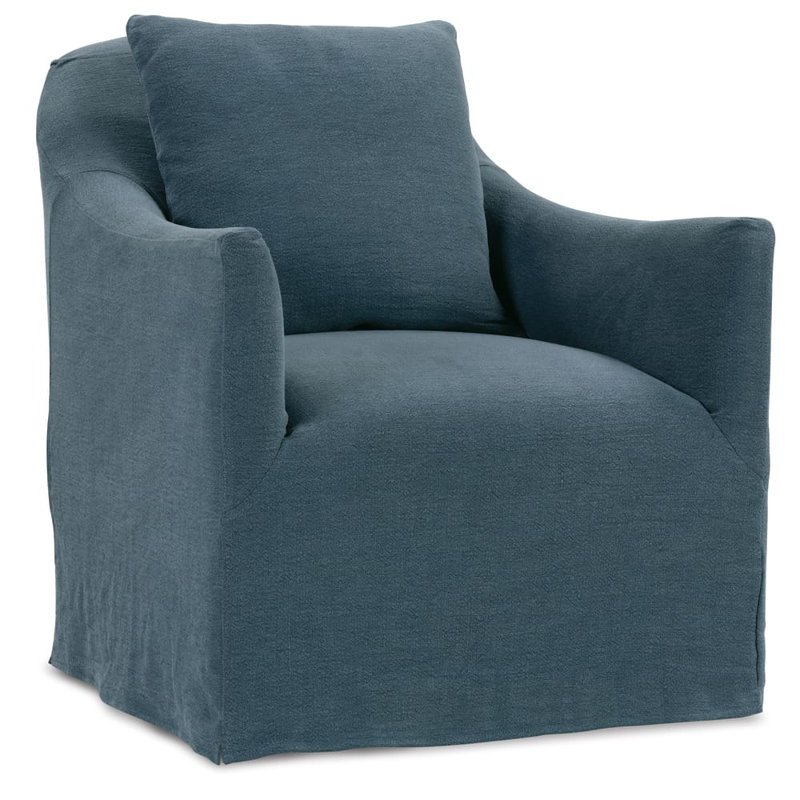 Chaise pivotante à housse Mocha Sumio, Gris