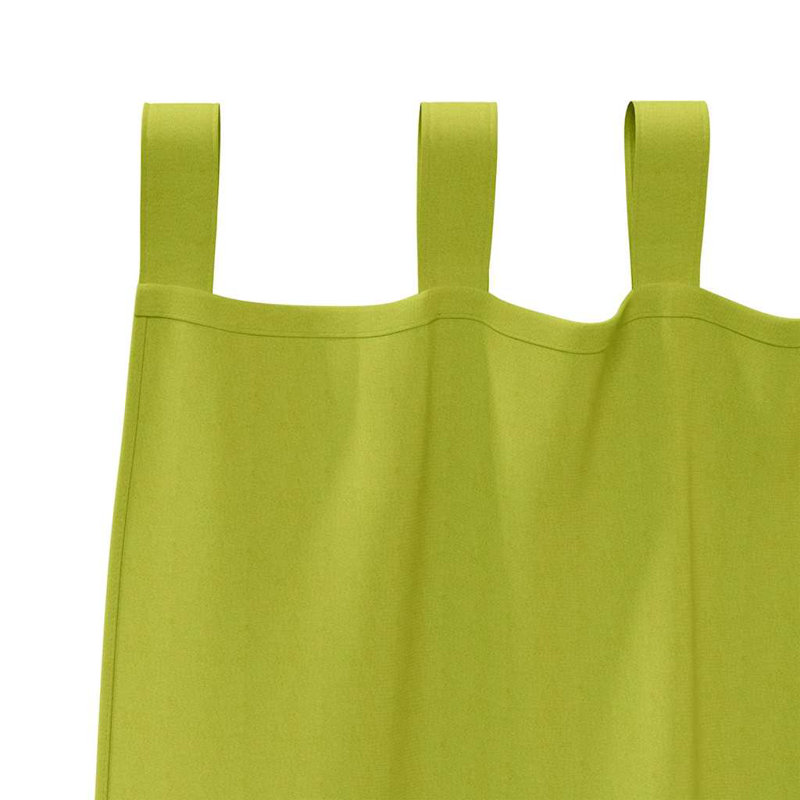 Curtains With Curtains 2 Pcs Polyester, 175cm Width x 140cm Drop, Green
