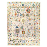 Willehad Hand Woven Cotton and Wool Oriental Area Rug