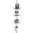 Rustproof Shower Caddy Corner for Bathroom,Bathtub Storage Organizer with Tension Pole-1182583904