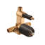 Devon 2 Way Pressure Balance Shower Mixer - Wall Mount - 5" Brass/Matt Black-776267039