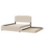 Lit plateforme tapissier avec lit gigogne-118090232