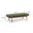 Julianna Green Textured Fabric Bench-1893246534