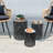 3PCS Metal Hollow-out End Table Set-561185229