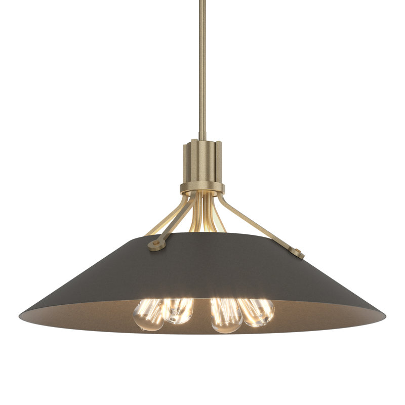 Henry 4 - Light Single Cone Pendant, Bronze, Dark Smoke