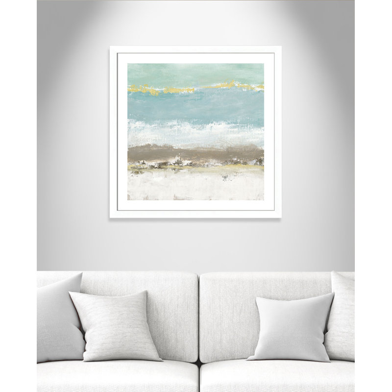 Cadre photo Avgerinos «Peaceful Reverie», Cadre blanc mat, H 33,5 po x l 33,5 po x P 1,25 po