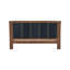 Cadre de lit grand en bois de pin de qualité supérieure, cadre de lit grand avec tête de lit inclus, lit Mid Century Modern, couleur noyer et vert-129523326-129523327