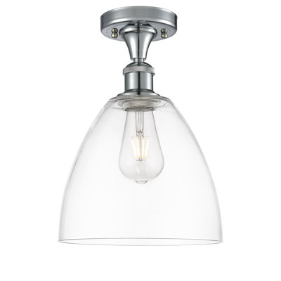 Yenesis Glass Semi Flush Mount