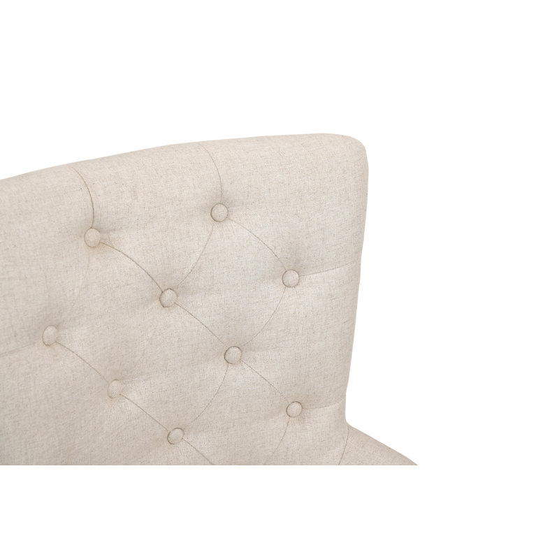 Aarohi Upholstered Solid Wood Accent Chair
