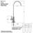 iSpring GA1-SS Stainless Steel Kitchen Bar Sink Reverse Osmosis RO Filtration Drinking Water Faucet, Lead-Free in Stainless Steel Finish