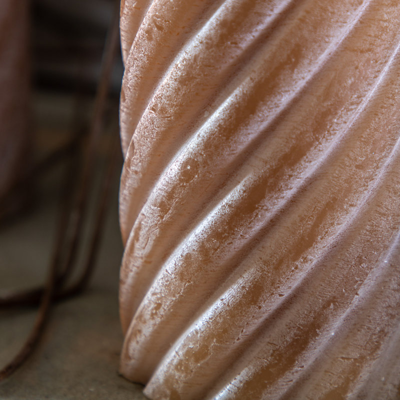 Vanilla Pillar Scented Pillar Candle, Amber, 15" x 7.50"