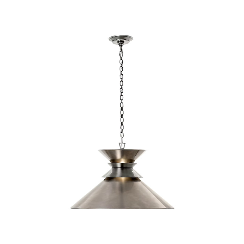 Chapman & Myers Alborg Large Stacked Pendant, Antique Nickel, Antique Nickel