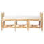 Banc en osier Pamella