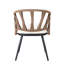 Ensemble contemporain d'extérieur avec chaises en rotin PE et table en bois plastique