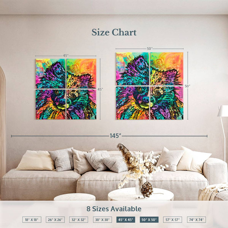 Brampt Dasher, 50" H x 50" W