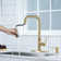 ARCORA Single Handle Pull Down Kitchen Faucet with Soap Dispenser and Deck Plate