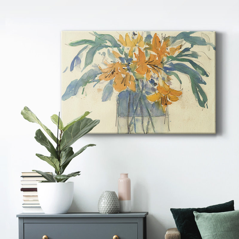 Day Lily Moment I - impression sur toile tendue, L 18 po x H 12 po