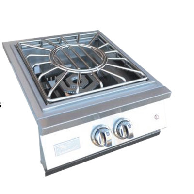 21'' Stainless Steel Drop-In Side Burner