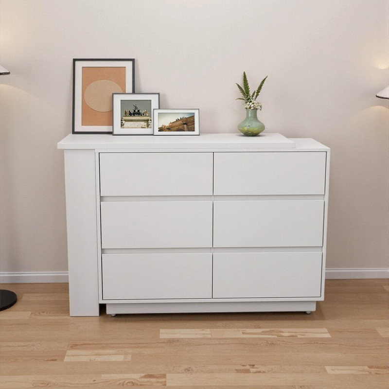 Bureau d'angle en L avec rangement - Conception réversible pour bureau à domicile