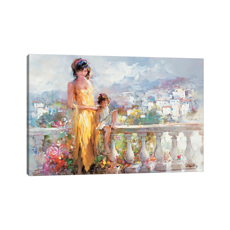 Happy Together by Willem Haenraets - Wrapped Canvas Painting, 20.32 cm H x 30.48 cm W