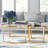Lauretta 36" Glass And Steel Round Nested Coffee Tables-2141362530